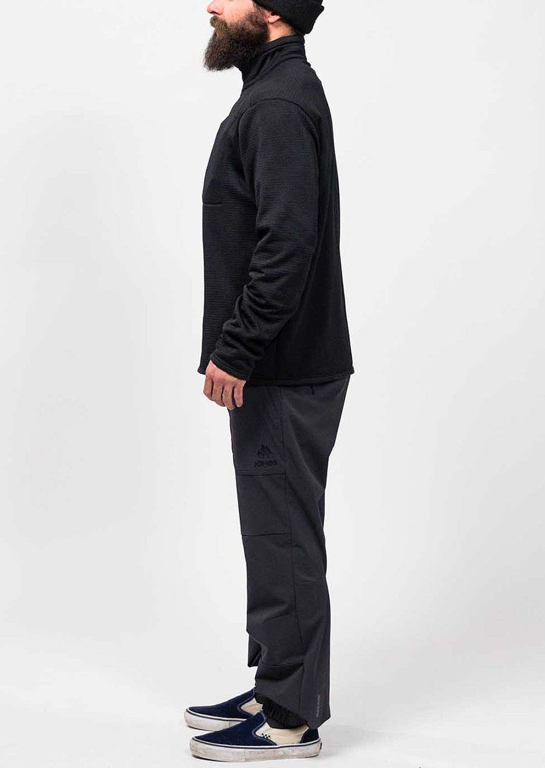 Jones Men's Flagship Rec Grid 1/2 Zip Jacket Stealth Black
