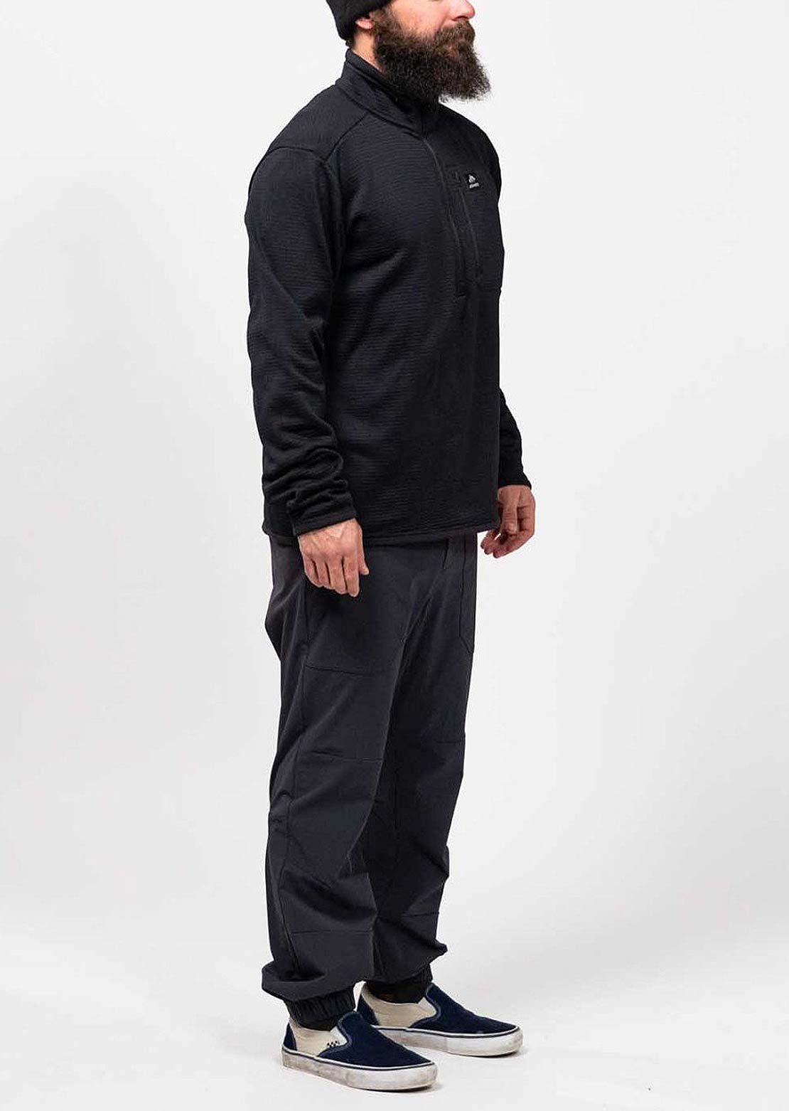 Jones Men's Flagship Rec Grid 1/2 Zip Jacket Stealth Black