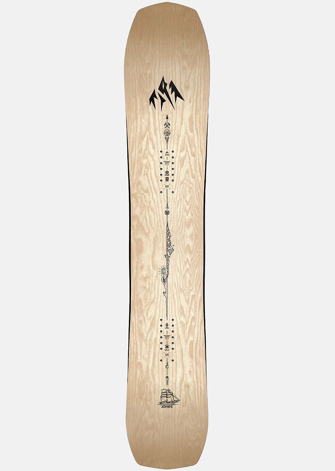 Jones Men's Flagship Wide Snowboard Wood Veneer
