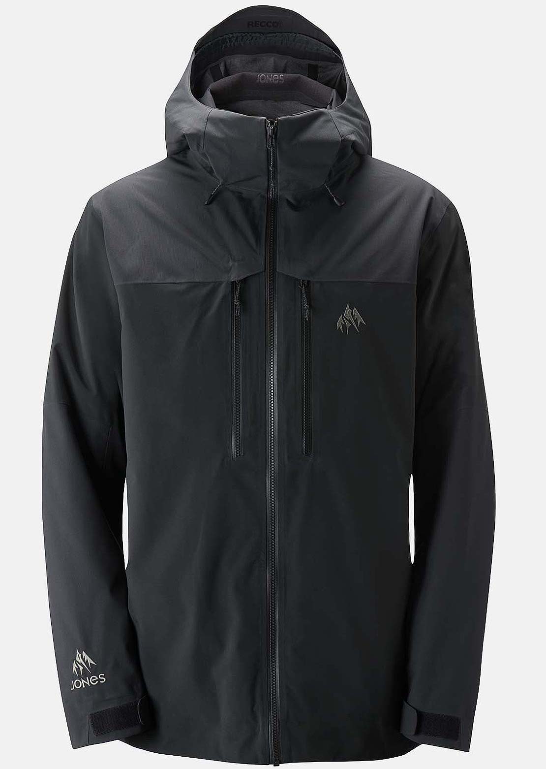 Jones Men's Mountain Surf Parka Jacket Black