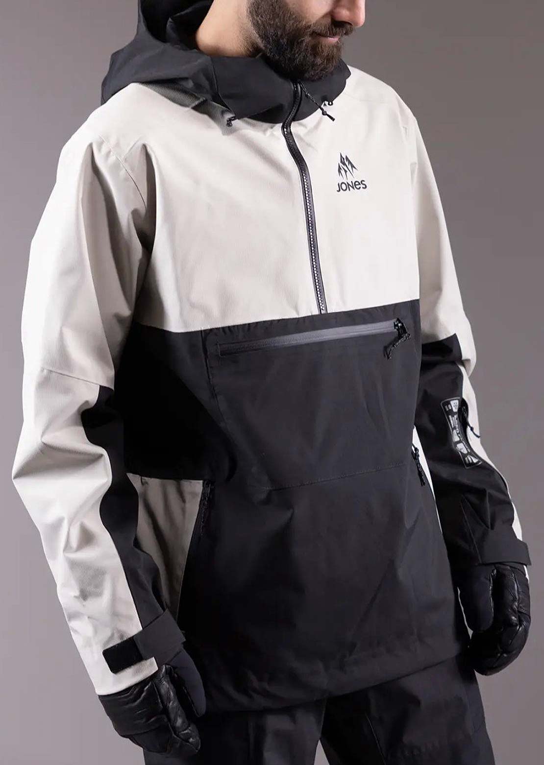 Jones Men's Mountain Surf Rec Anorak Smoke Gray
