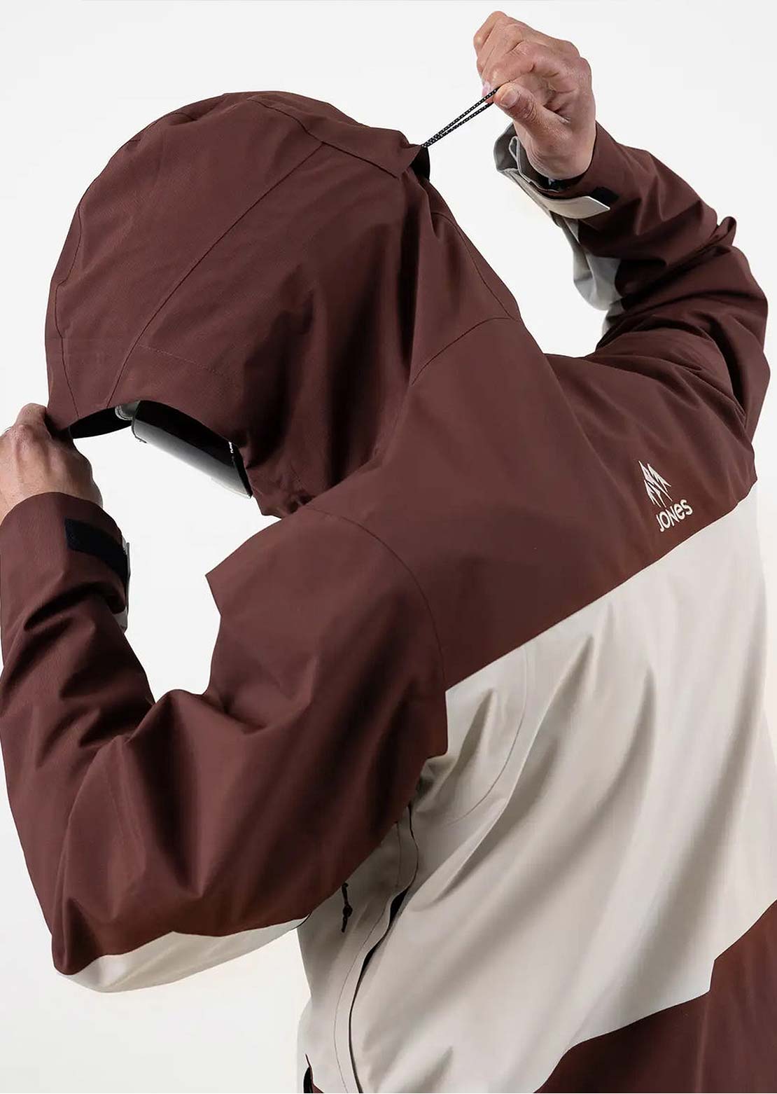 Jones Men's Mountain Surf Recycled Anorak Coffee Brown