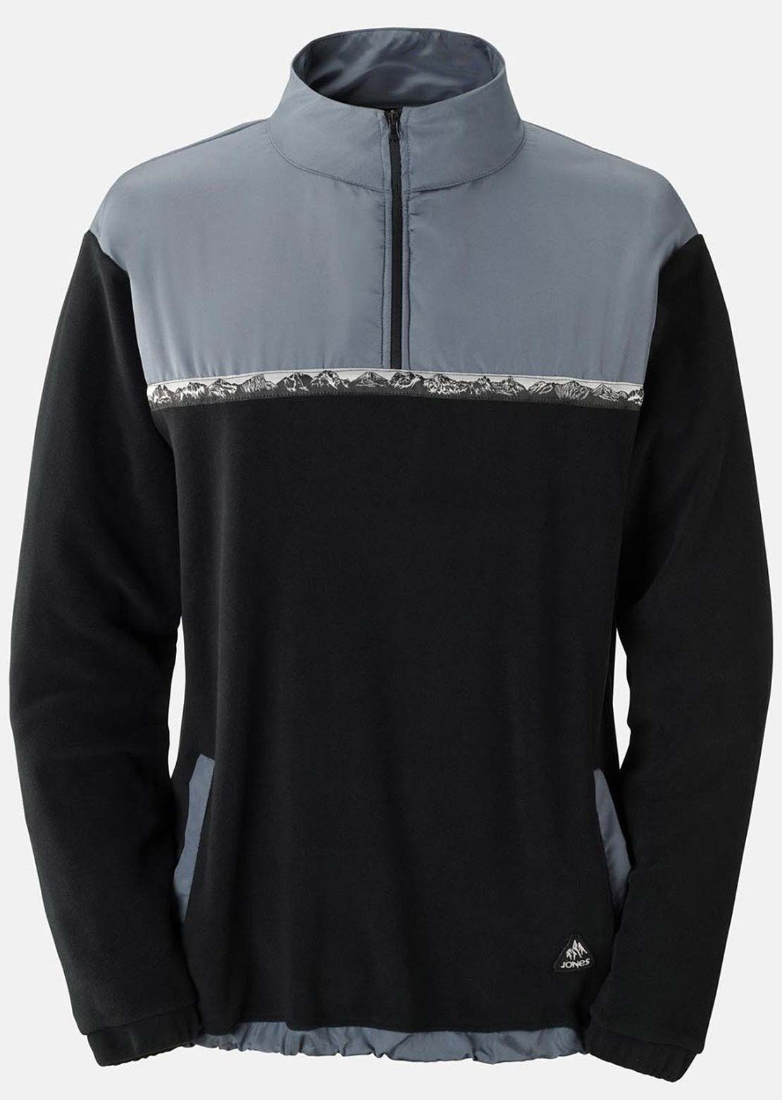 Jones Men's Rec Half Zip Fleece Stealth Black