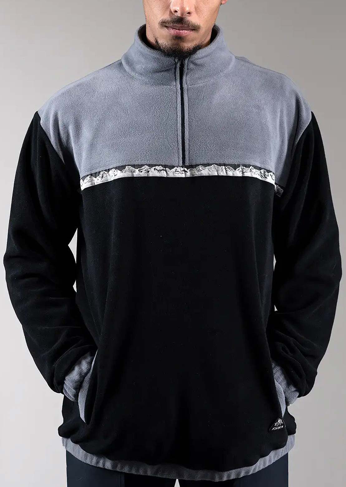 Jones Men's Rec Half Zip Fleece Stealth Black