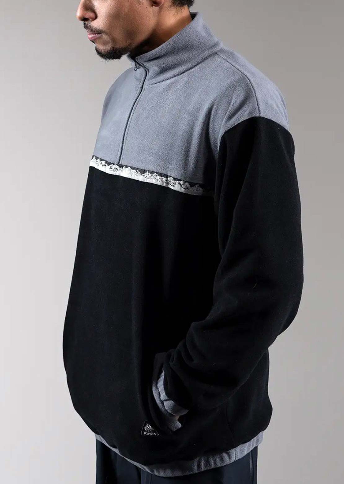 Jones Men's Rec Half Zip Fleece Stealth Black
