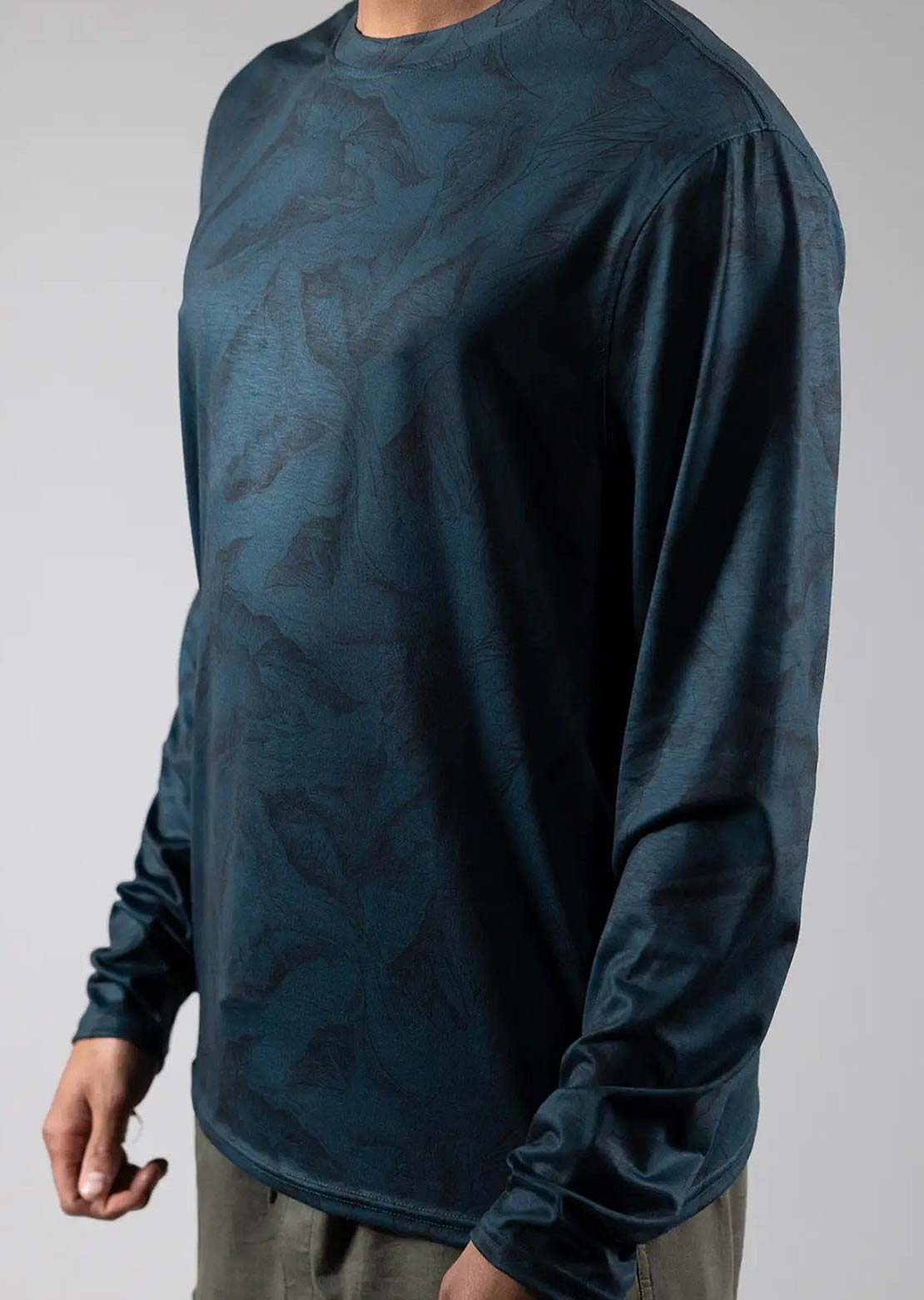 Jones Men's Rec Tech Long Sleeve Pacific Teal