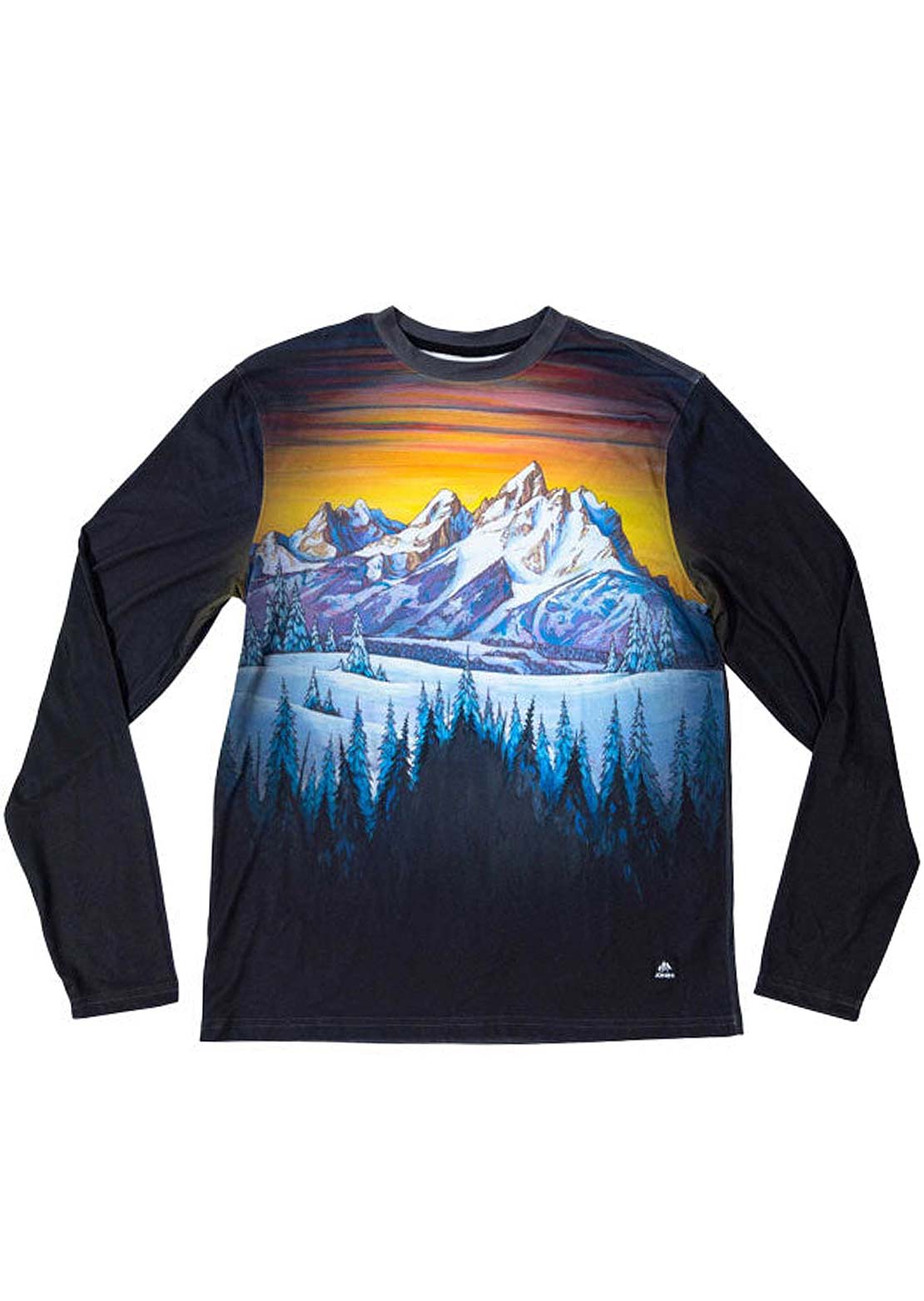 Jones Men's Recycled Tech Long Sleeve Teton Print