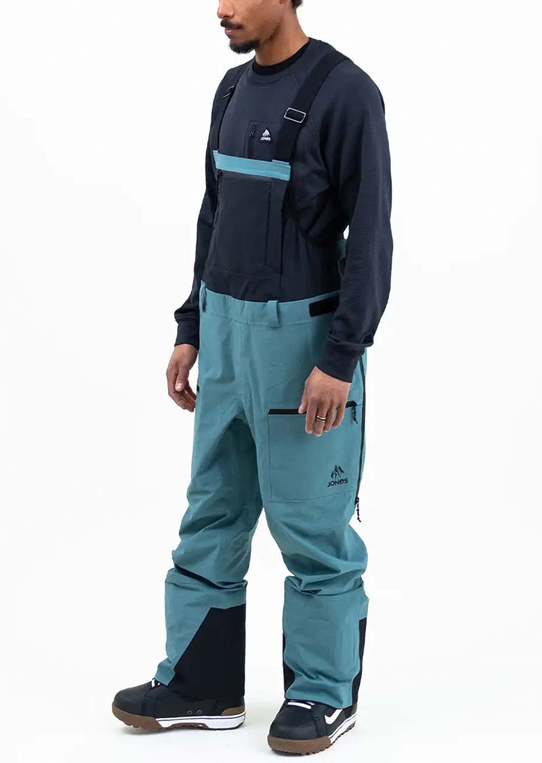Jones Men's Shralpinist Stretch Recycled Bib Pants Atlantic Blue