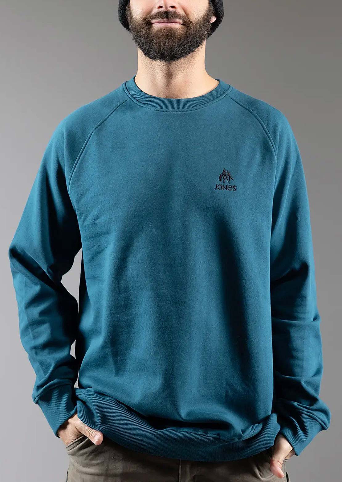 Jones Men's Sierra Original Cotton Crew Sweater Pacific Teal