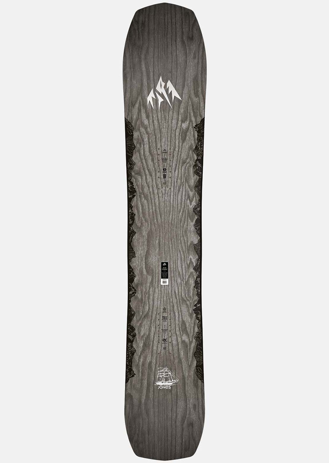Jones Men&#39;s Ultra Flagship Snowboard Wood Veneer