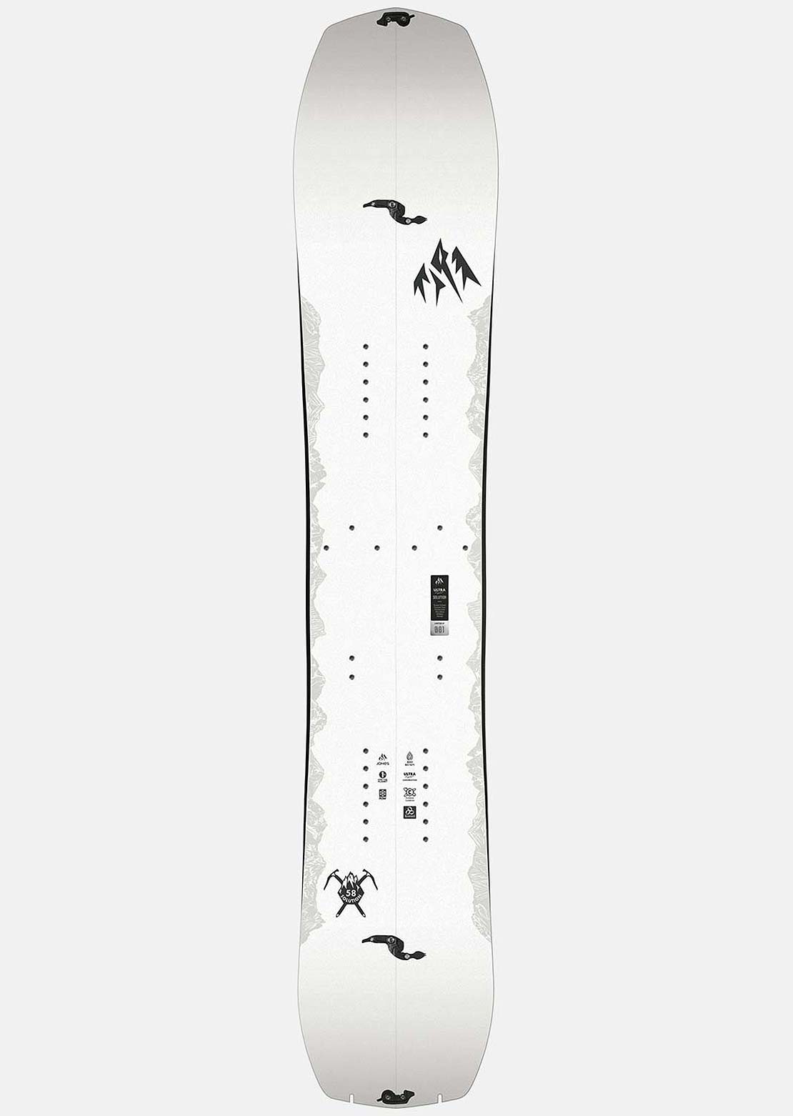 Jones Men&#39;s Ultralight Solution Splitboard White