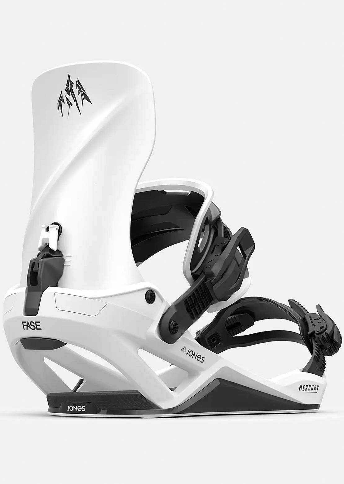Jones Unisex Mercury FASE Snowboard Bindings Cloud White