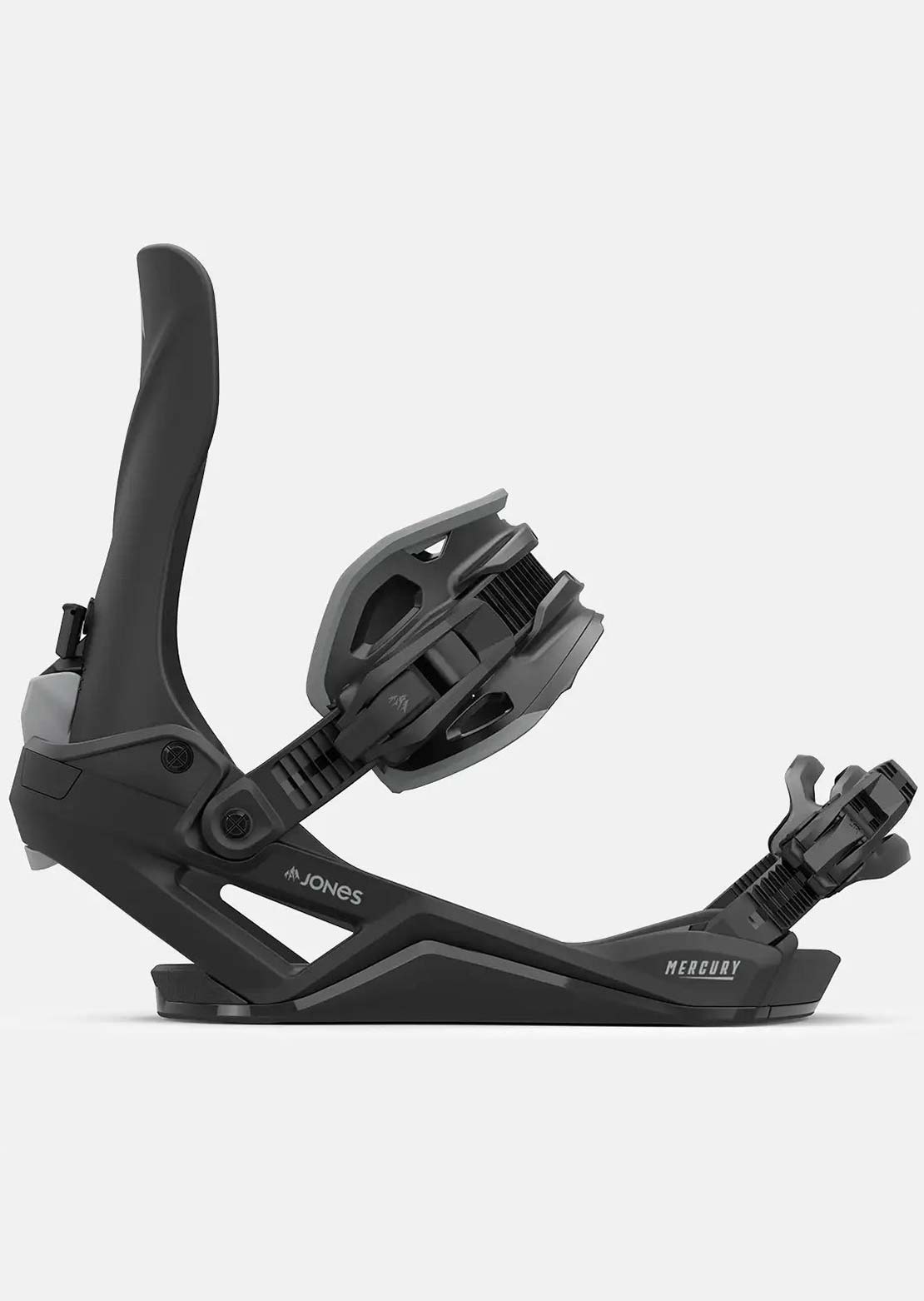 Jones Unisex Mercury FASE Snowboard Bindings Stealth Black