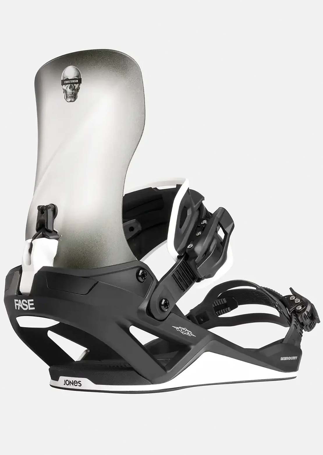 Jones Unisex Mercury FASE Snowboard Bindings Black Surf Series
