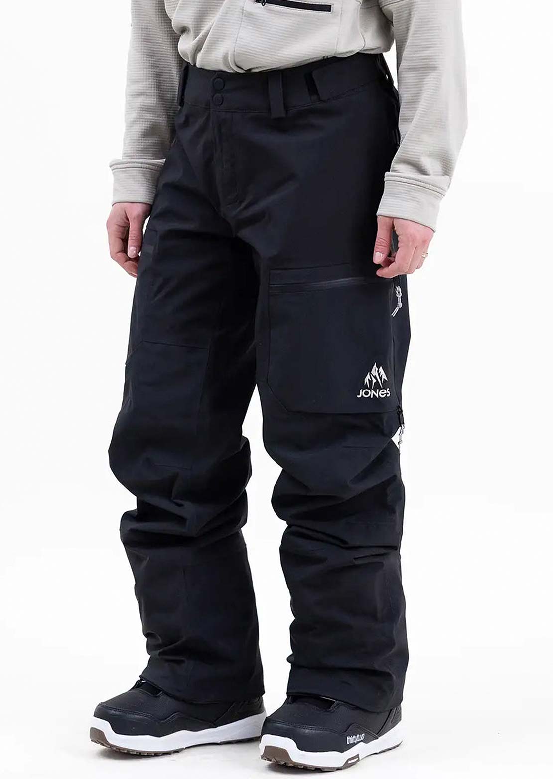 Jones Unisex Mountain Surf Tweaker Recycled Pants Stealth Black