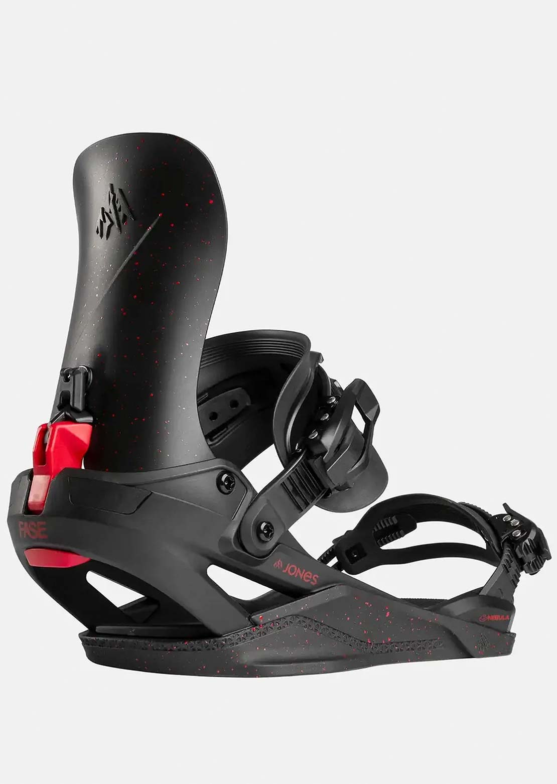 Jones Unisex Nebula FASE Snowboard Bindings Tweaker Black/Red