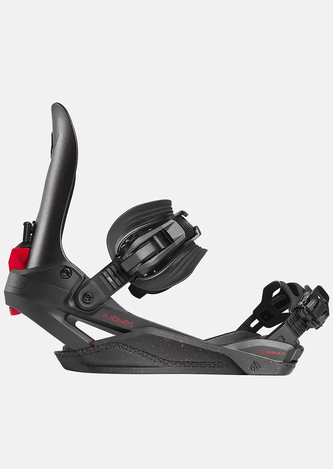 Jones Unisex Nebula FASE Snowboard Bindings Tweaker Black/Red