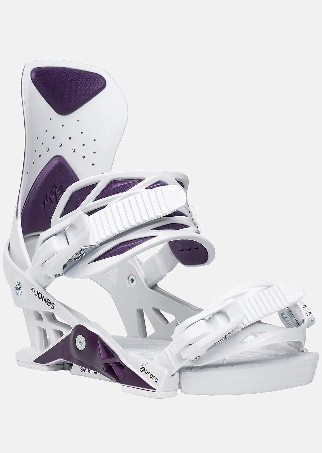 Jones Women's Aurora Snowboard Bindings Deep Purple White
