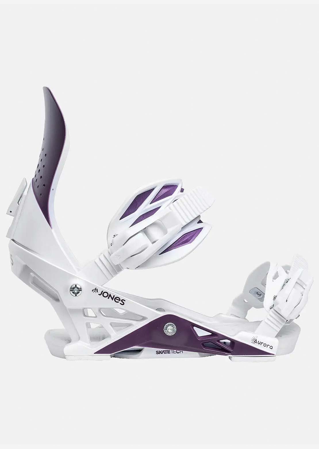 Jones Women's Aurora Snowboard Bindings Deep Purple White