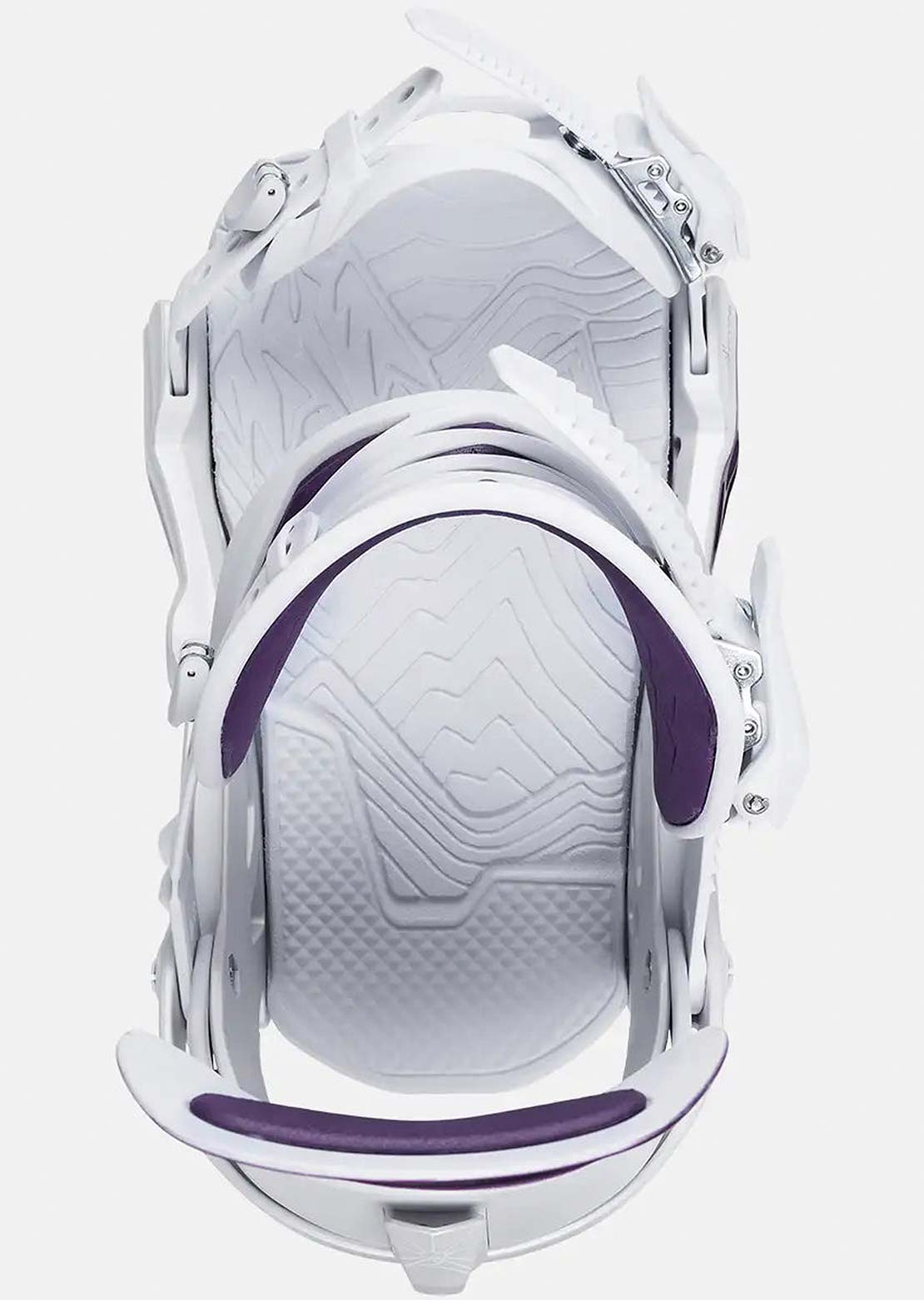 Jones Women's Aurora Snowboard Bindings Deep Purple White