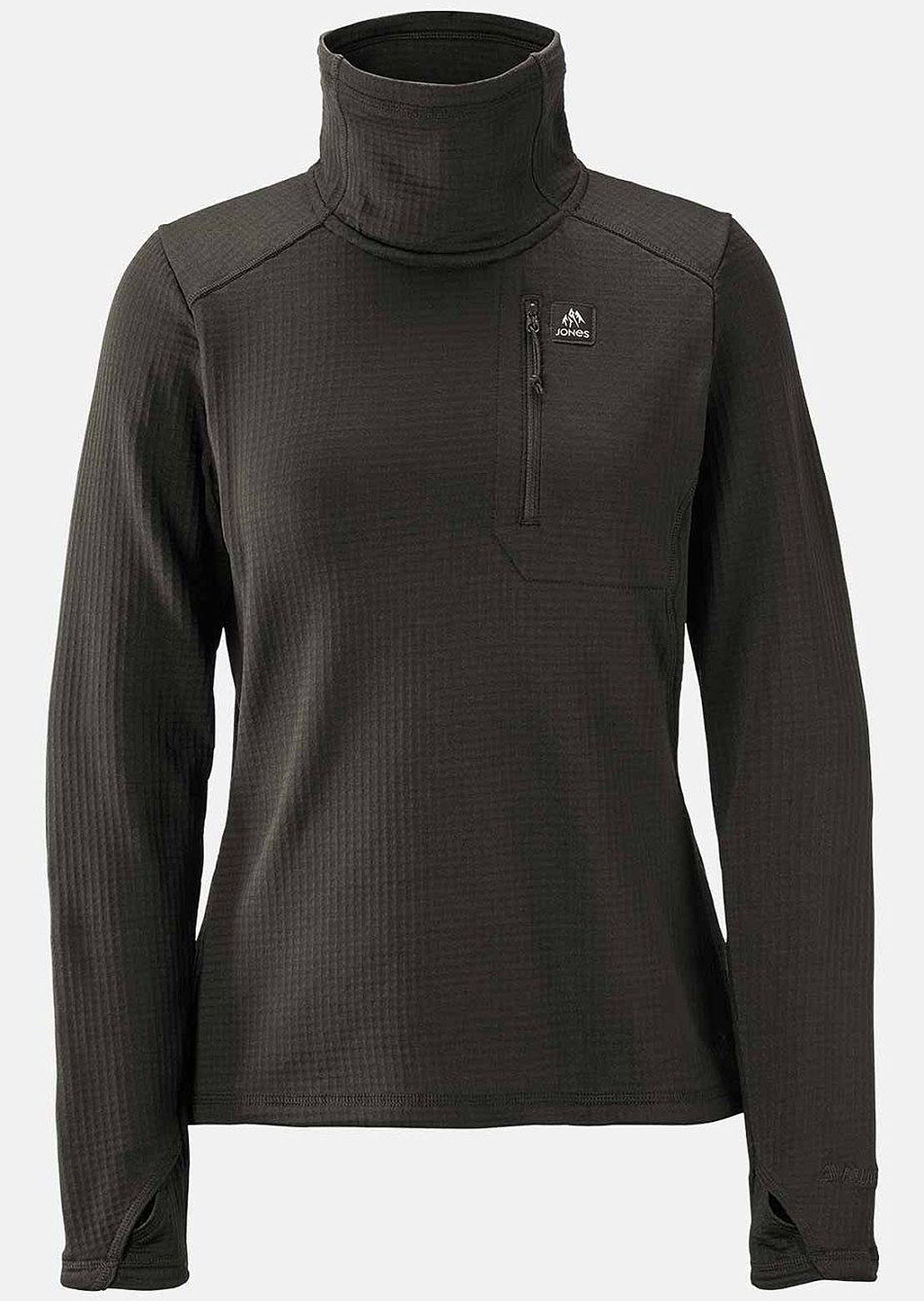 Jones Women's Flagship Rec Grid Pullover Stealth Black