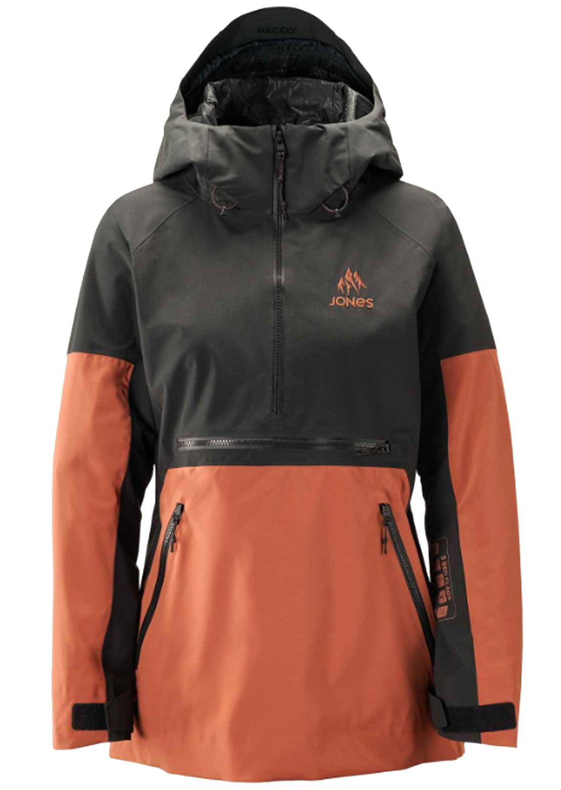 Jones Women's Mountain Surf Recycled Anorak Terracotta