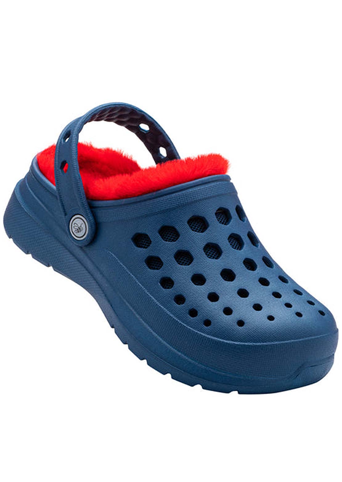 Joybees Toddler Cozy Lined Clogs Navy/red