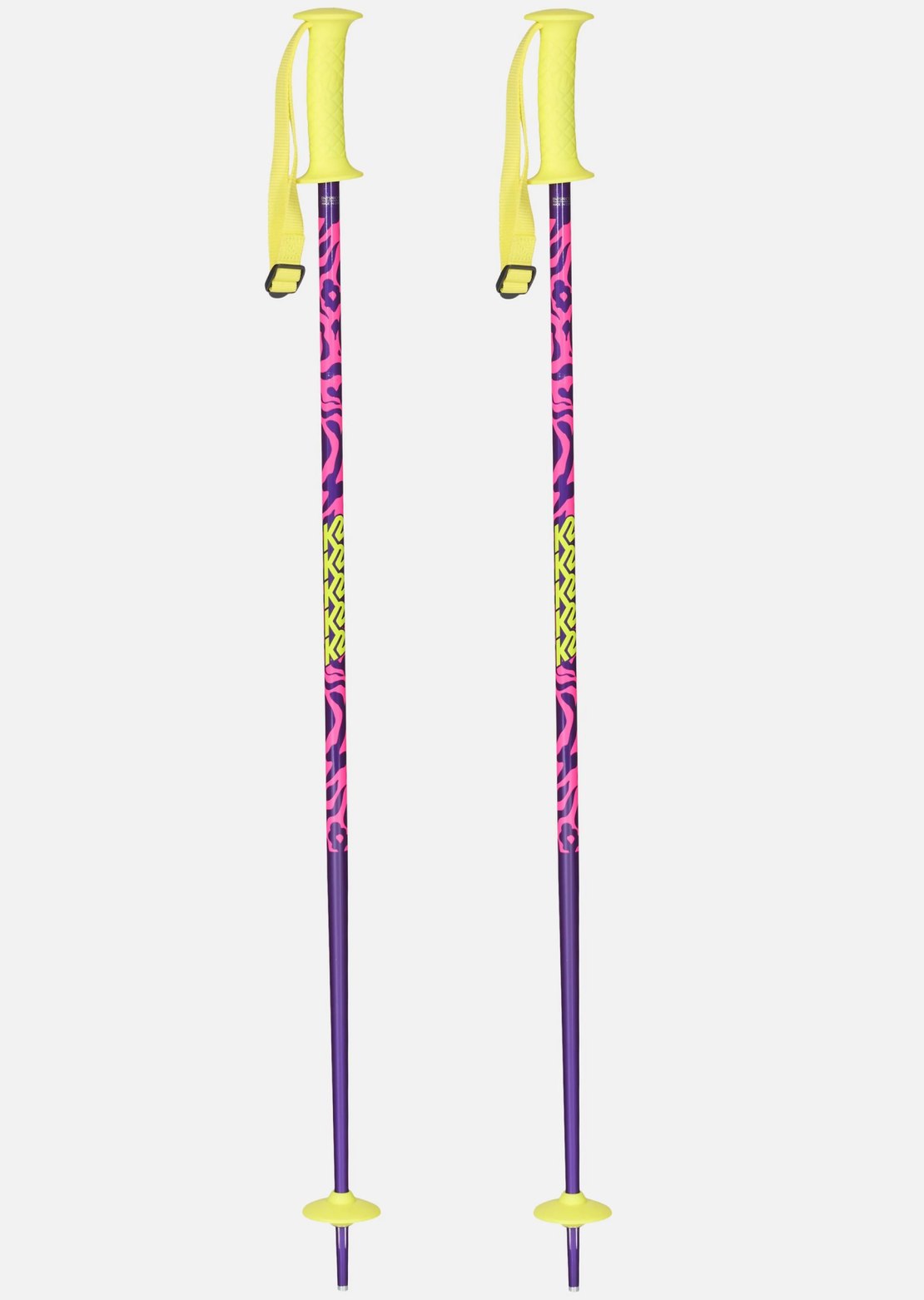 K2 Junior Charm Ski Poles Purple