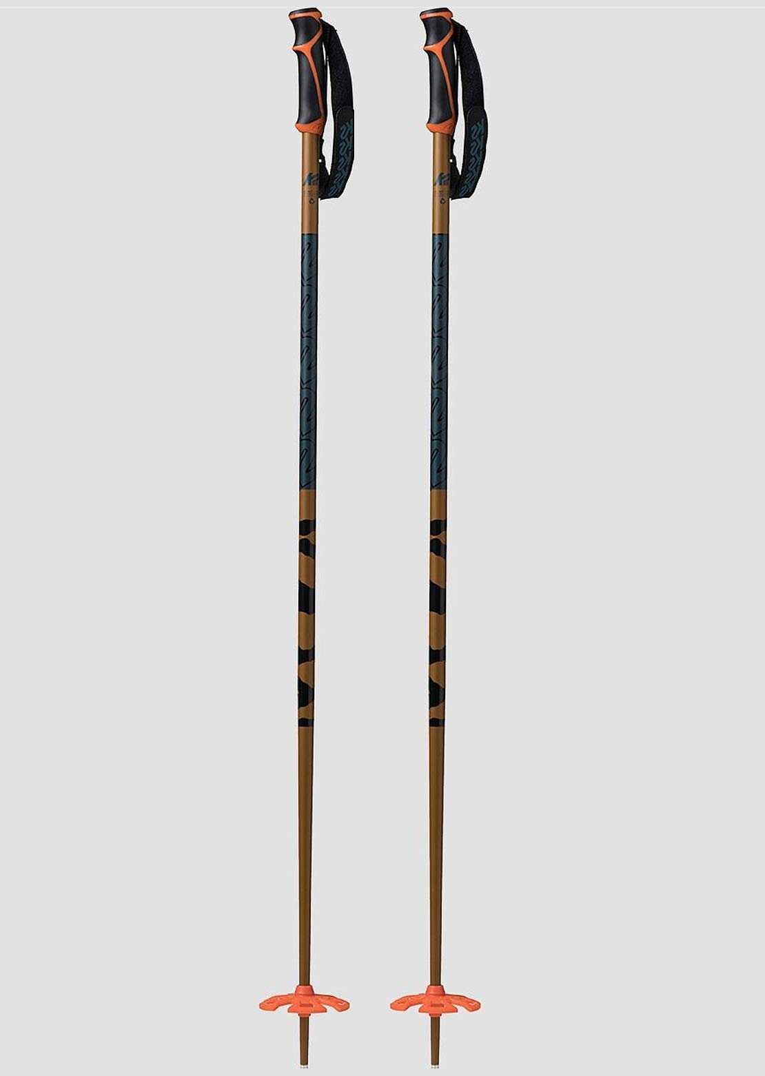 K2 Junior Freeride 18 Ski Poles Brown