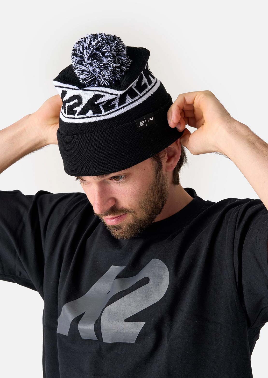 K2 Junior Old School Beanie Black/White