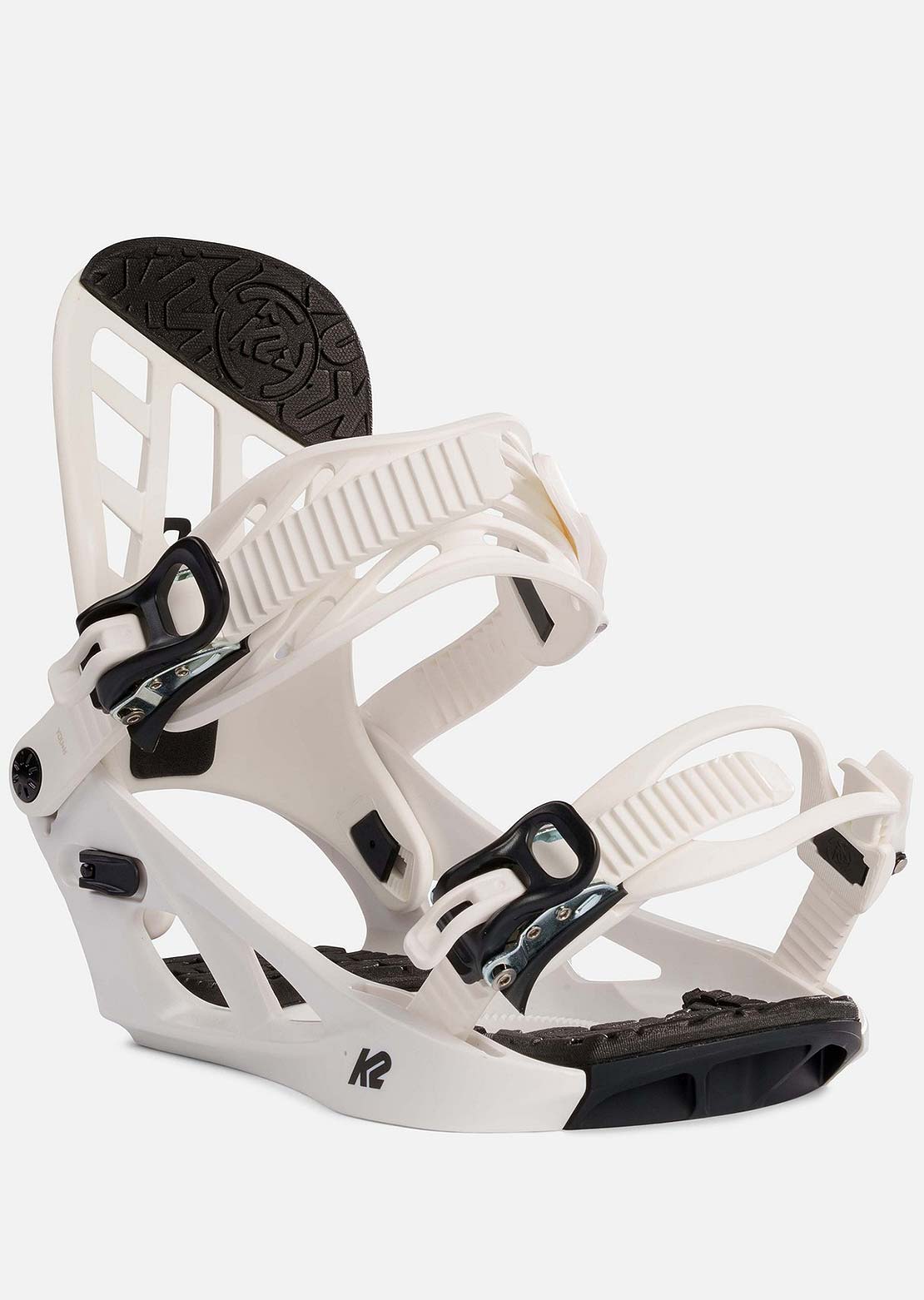 K2 Junior Youth Snowboard Bindings White