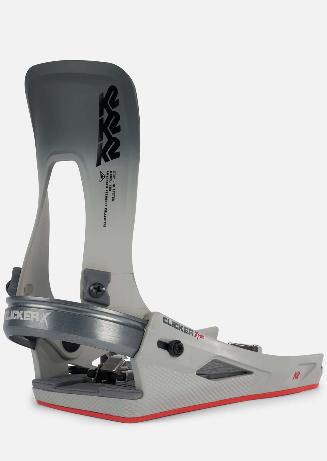 K2 Men's Clicker X HB Snowboard Bindings Grey