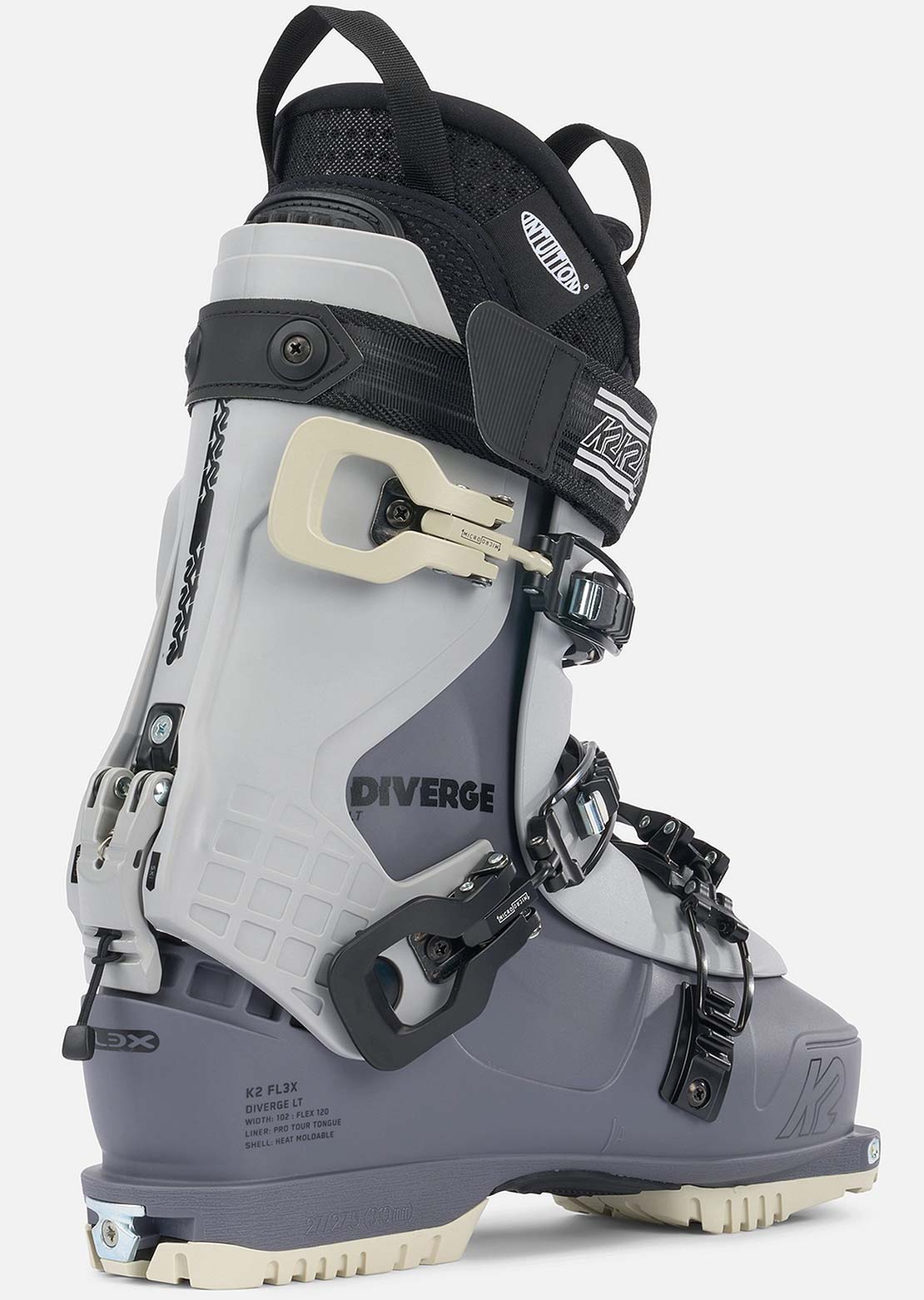 K2 Men&#39;s Diverge LT Ski Boots Grey