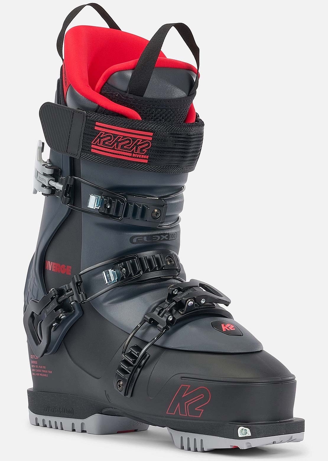 K2 Men's Diverge Ski Boots Black/Red