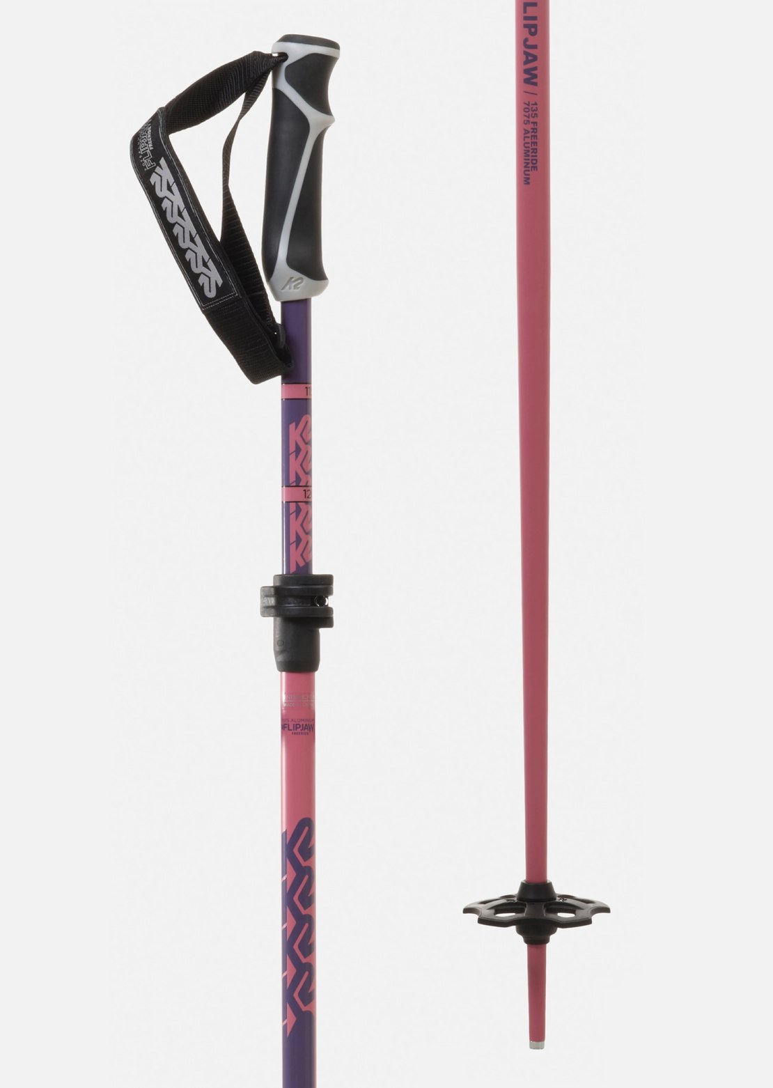 K2 Men's Flipjaw Freeride Ski Poles Purple