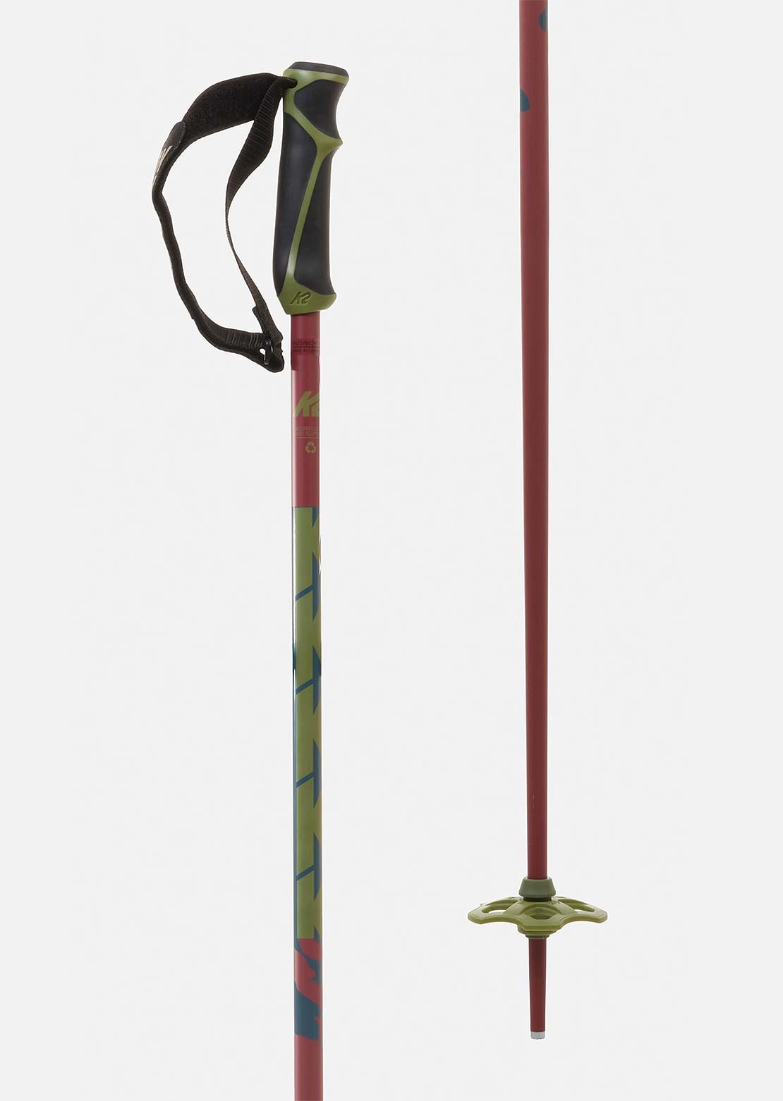 K2 Men's Freeride 16 Ski Poles Strazz
