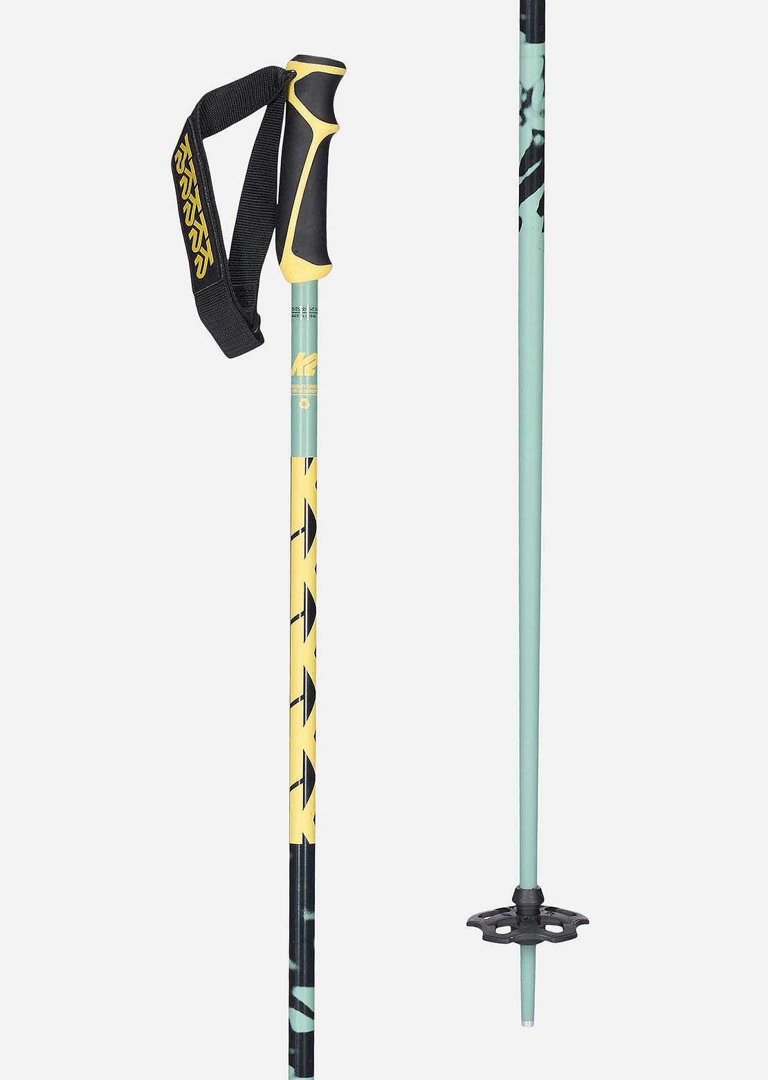 K2 Men&#39;s Freeride 16 Ski Poles Seafoam