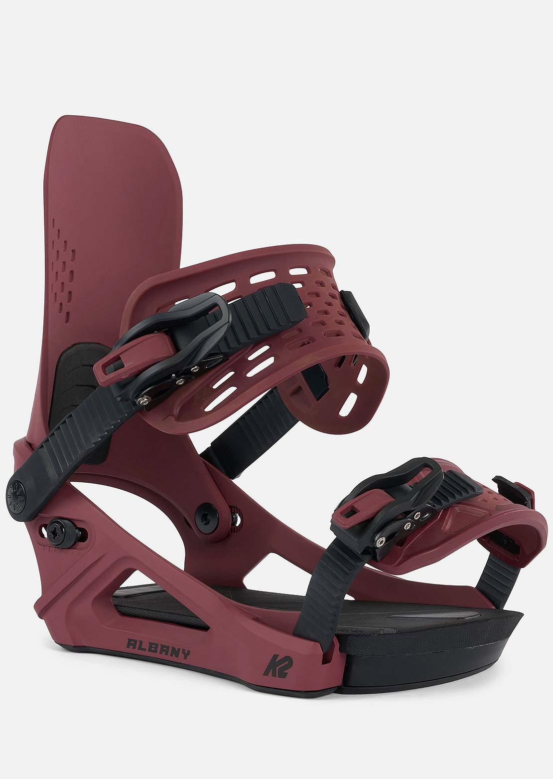 K2 Women&#39;s Albany Snowboard Bindings Maroon