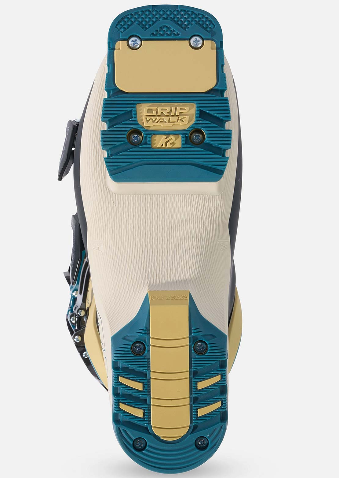 K2 Women's Anthem 115 MV Ski Boots Creme Blue Black