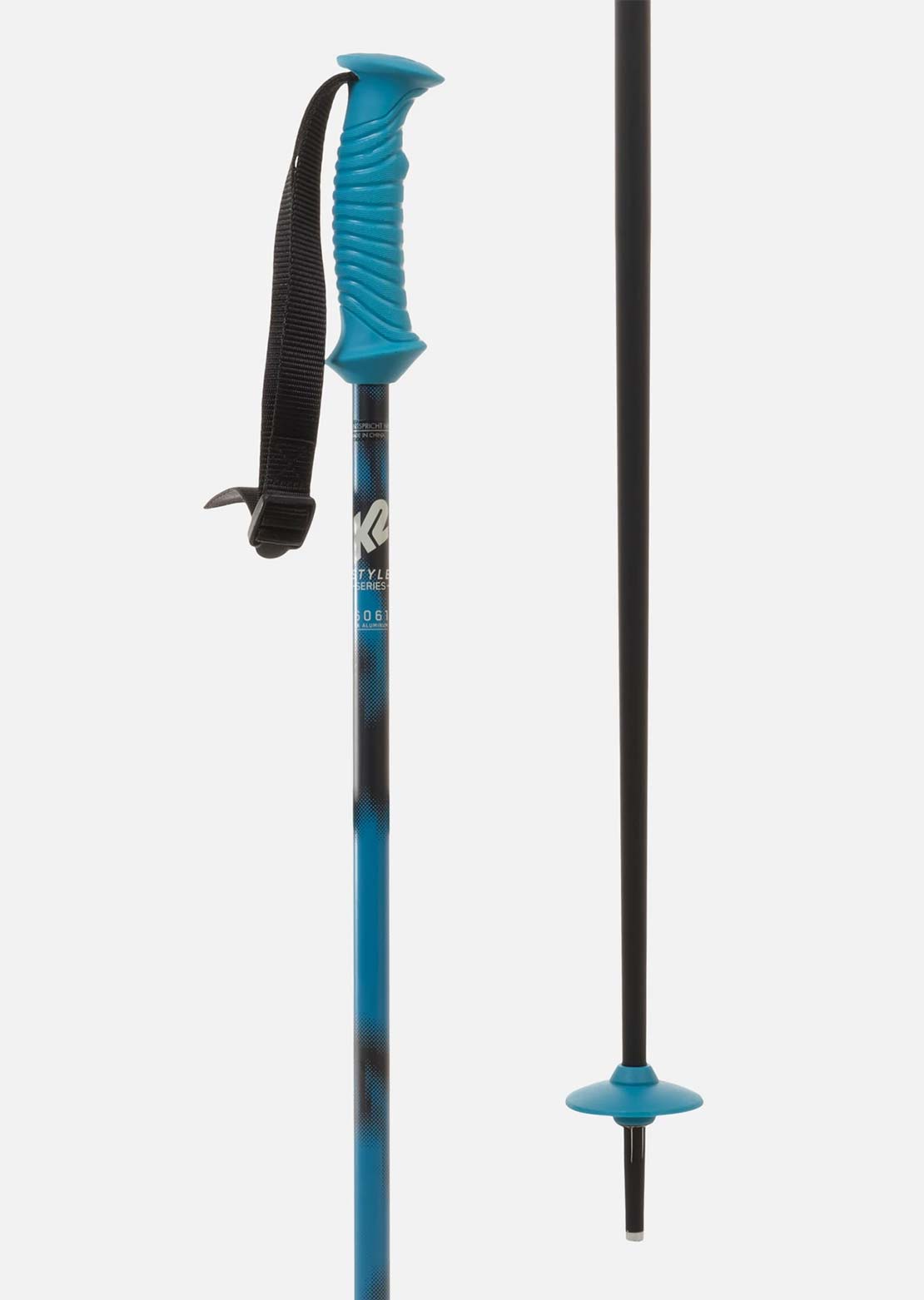 K2 Women's Style Aluminum Ski Poles Blue