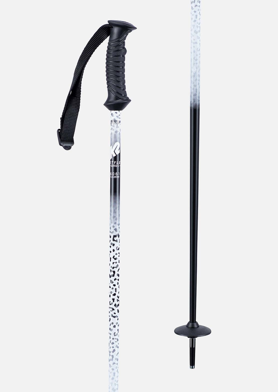 K2 Women&#39;s Style Aluminum Ski Poles Black