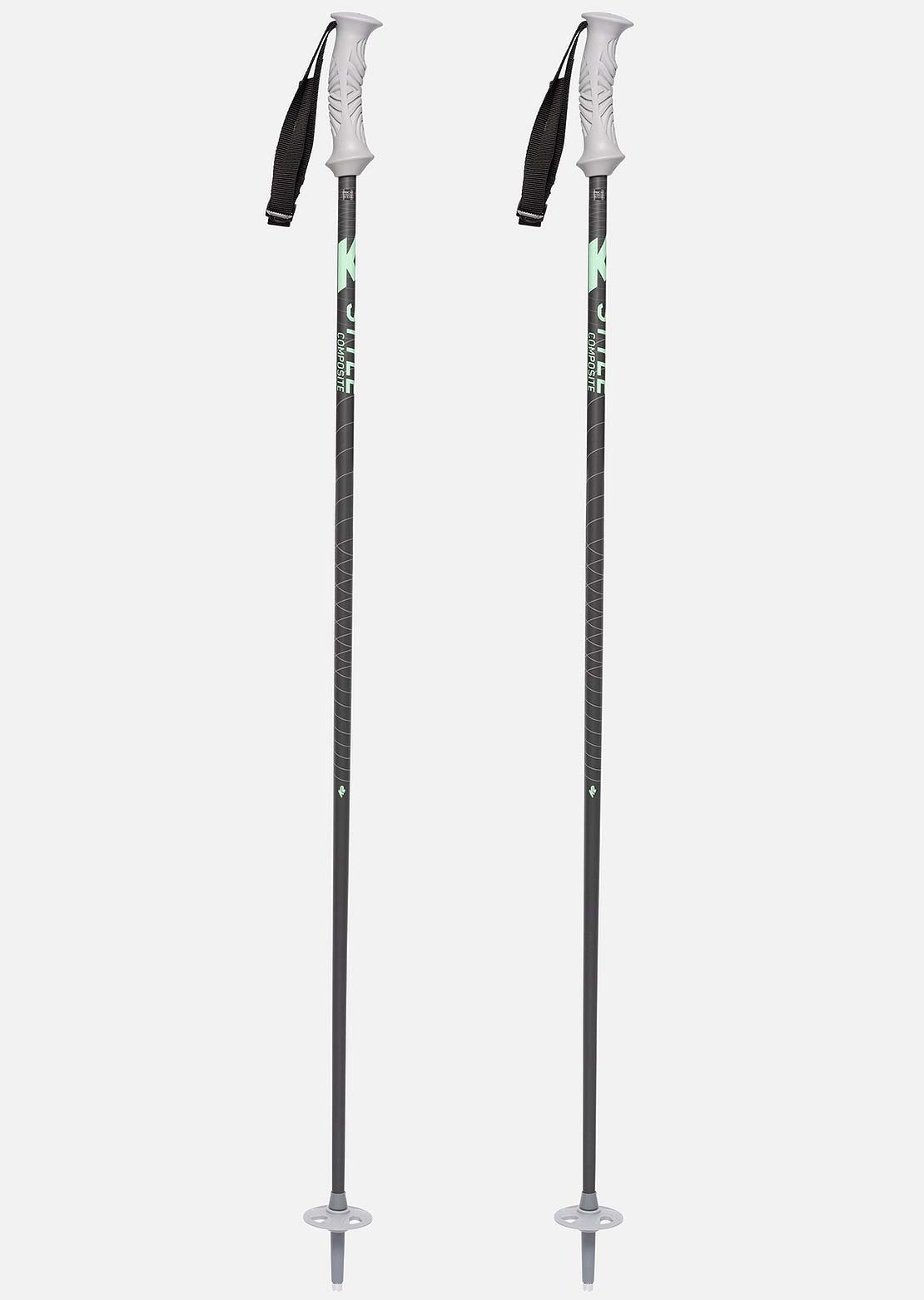 K2 Women's Style Composite Ski Poles Grey
