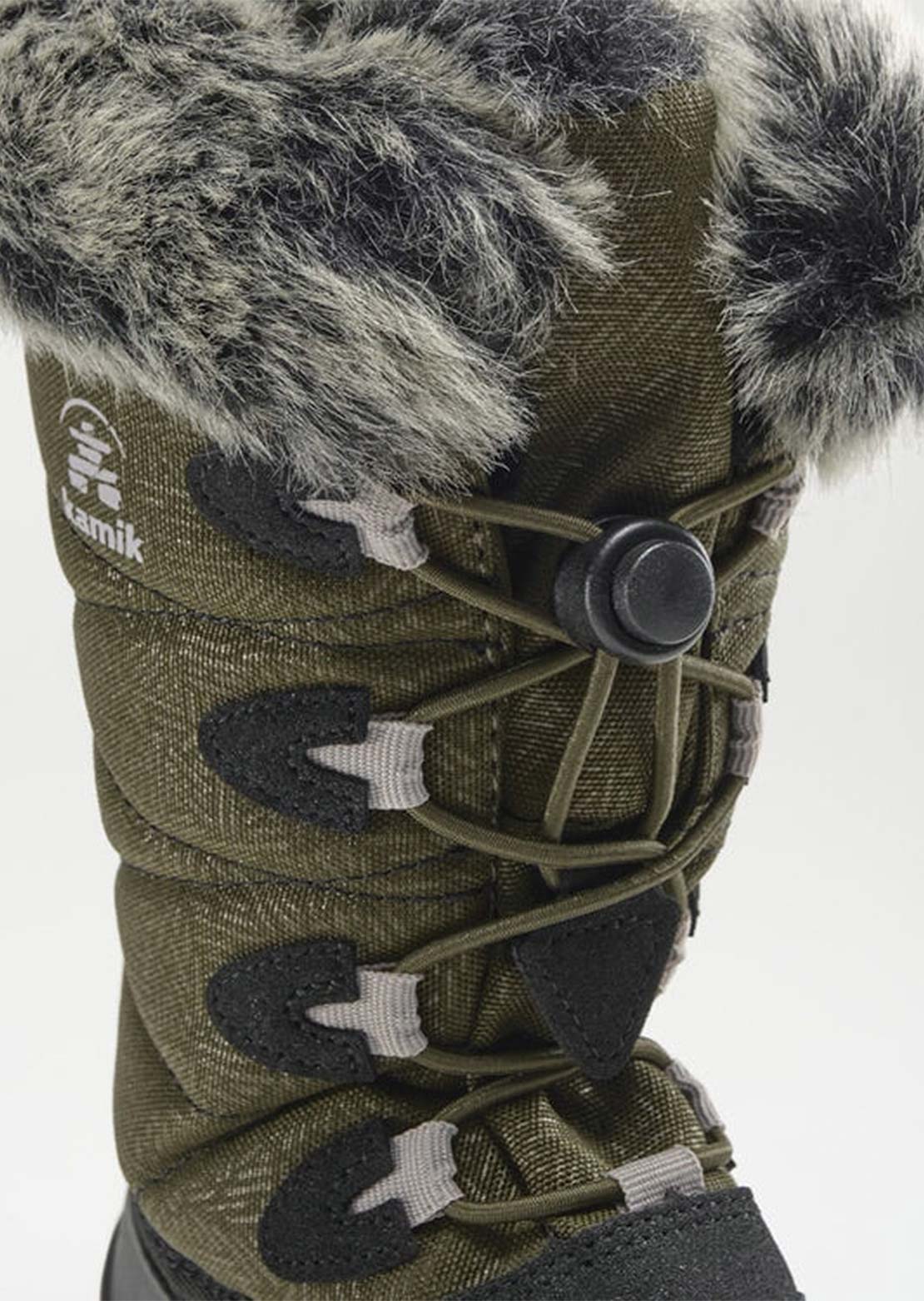 Kamik Junior Snowangel Winter Boots Dark Olive