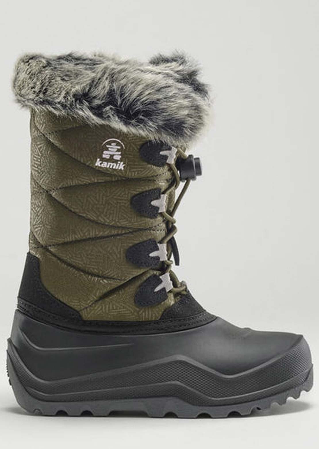 Kamik Junior Snowangel Winter Boots Dark Olive
