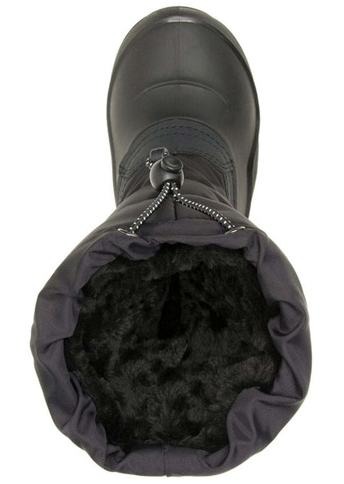 Kamik Junior Snowcozy Waterproof Nylon and Synthetic Leather Winter Boots Black