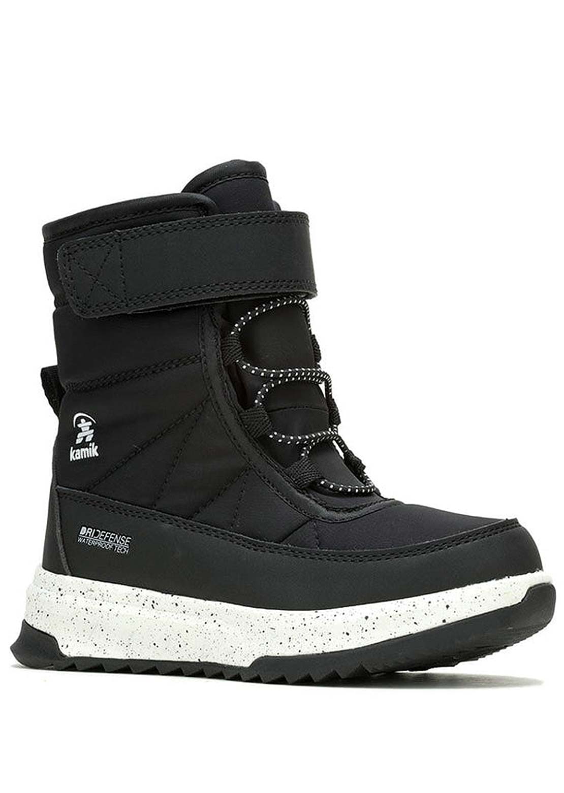Kamik Junior Stormy Waterproof Nylon Winter Boots Black