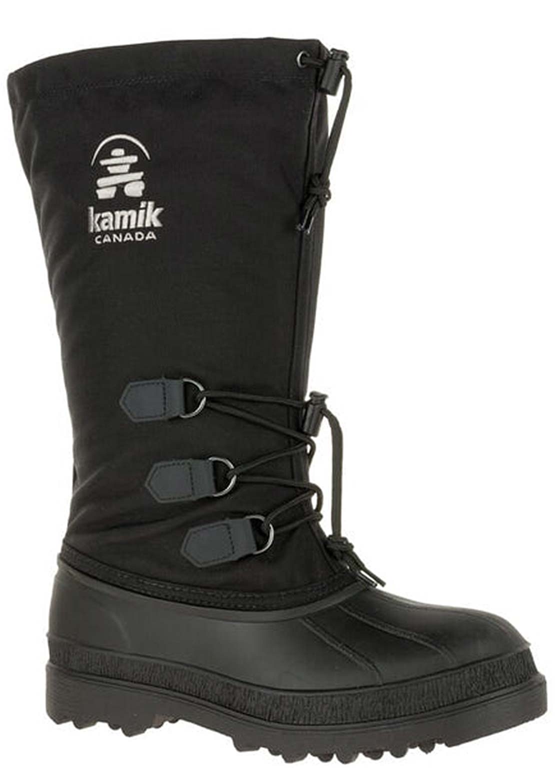 Kamik Men&#39;s Canuck Seam-Sealed Waterproof Winter Boots Black