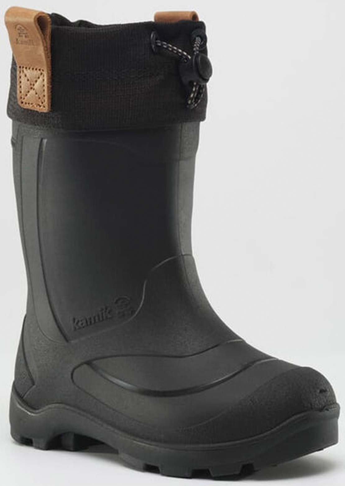 Kamik Toddler Tundra Lightweight Synthetic Rubber Winter Boots Black
