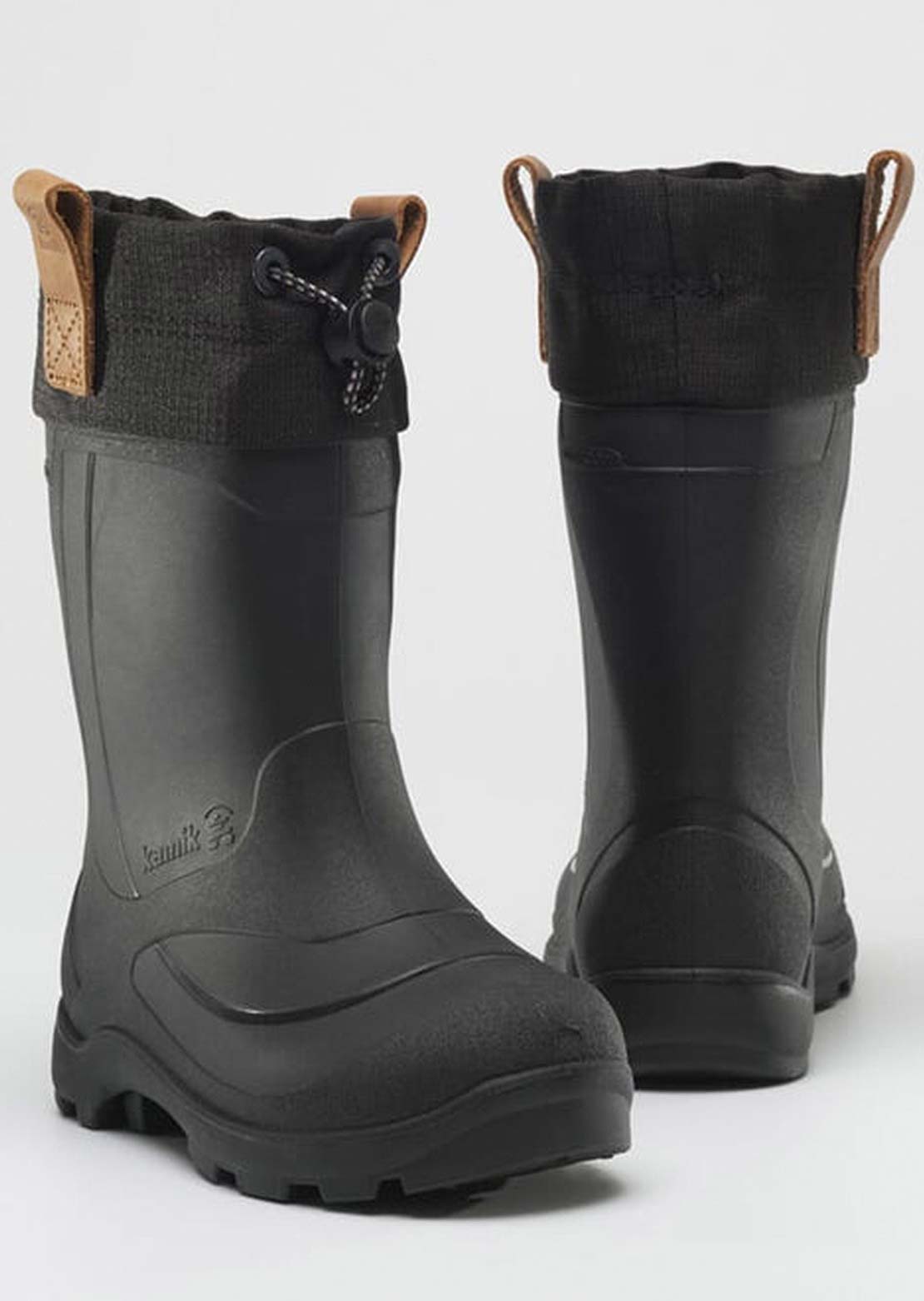 Kamik Toddler Tundra Lightweight Synthetic Rubber Winter Boots Black