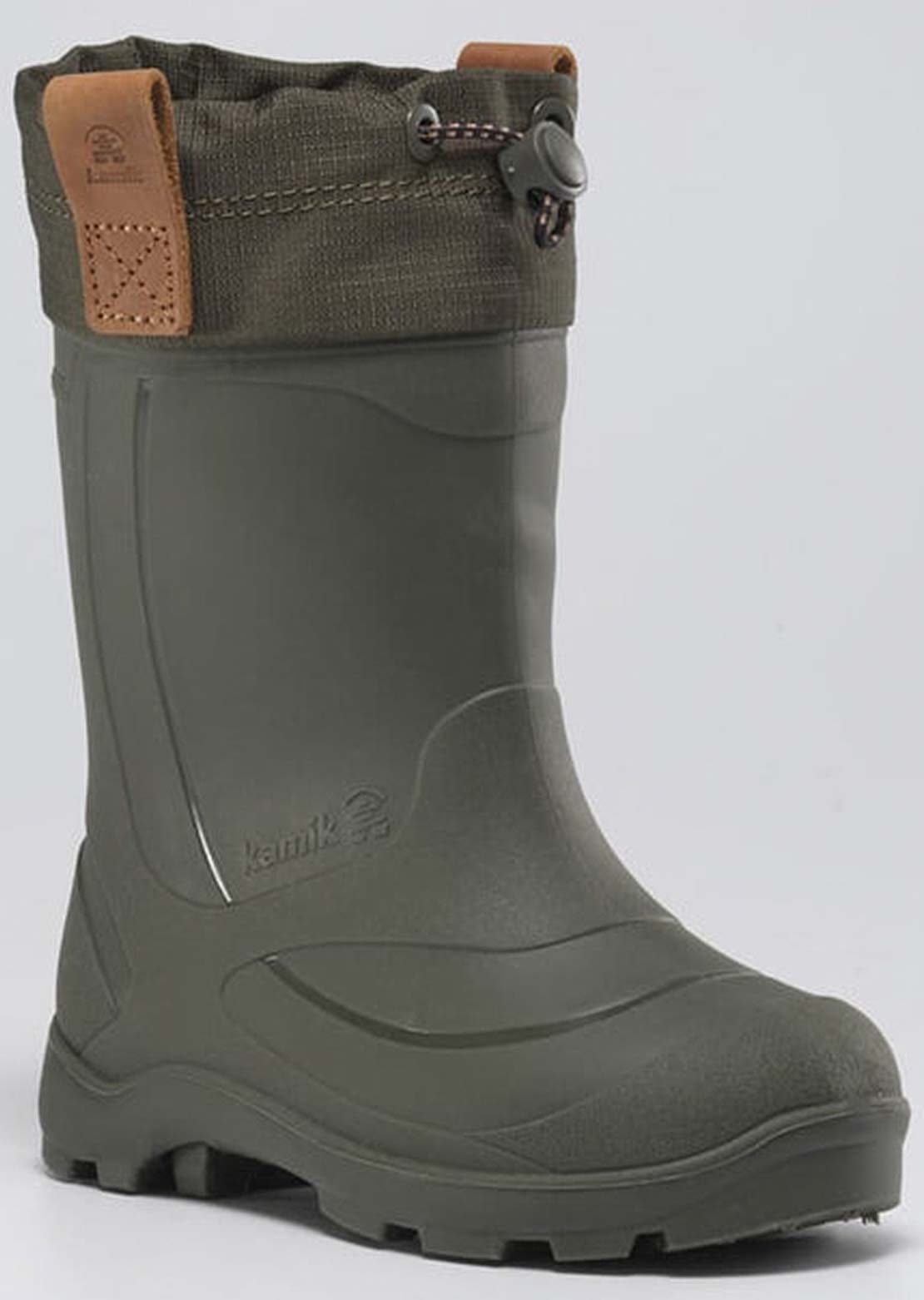 Kamik Toddler Tundra Lightweight Synthetic Rubber Winter Boots Khaki